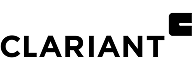 Logotipo da marca Clariant em letras pretas com o simbolo quadrado caracteristico no canto superior direito.