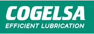 Logotipo da marca Cogelsa Efficient Lubrication em verde e branco